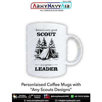 Personalised Coffee Mugs With Scouts Logo : ArmyNavyAir.com
