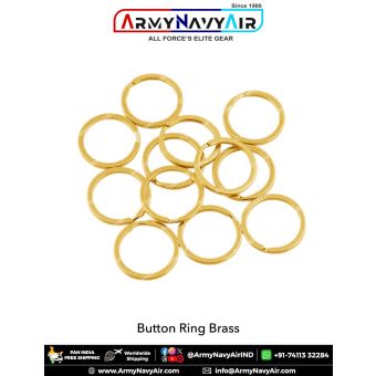 Brass Split Rings For Shirt- Coats Buttons (1 Duzon Pack) : ArmyNavyAir.com
