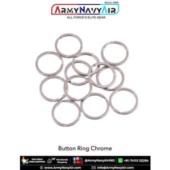 Metal Split Rings Chrome For Shirt-Coats Buttons (1 Duzon Pack) : ArmyNavyAir.com