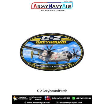 C-2 Greyhound Carrier-Onboard-Delivery Aircraft Patch for Naval Aviation Enthusiasts and Collectors