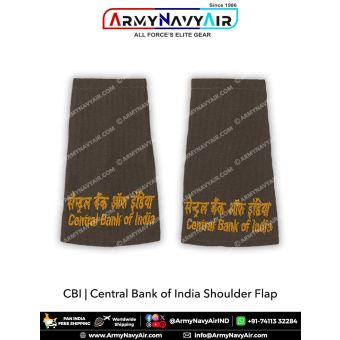 CBI | Central Bank Of India Security Shoulder Flap-Epaulette : ArmyNavyAir.Com