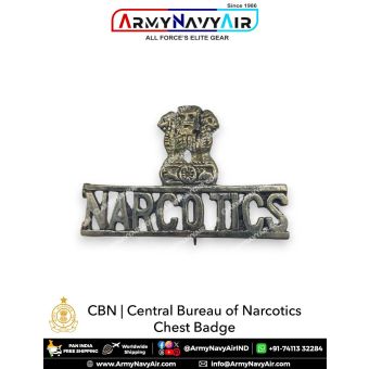 CBN | Central Bureau of Narcotics Chest Badge (Brass-Gilt) : ArmyNavyAir.com
