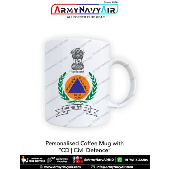 Personalised Coffee Mugs with Civil Defence : ArmyNavyAir.com