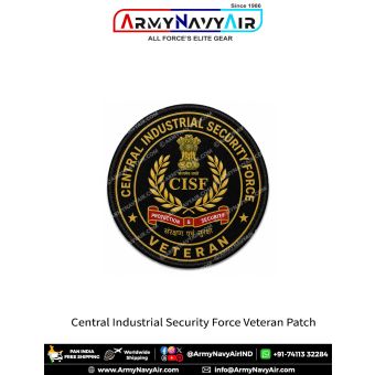 CISF Veteran Patch - Central Industrial Security Force Veterans Heritage Roundel Patch