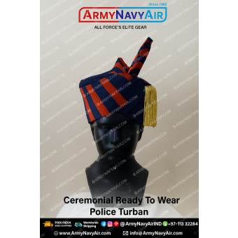 Ceremonial Turban Police (Ready -To- Wear) : ArmyNavyAir.com