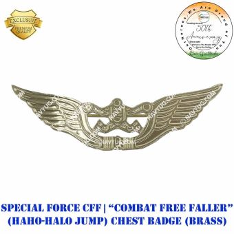 CFF | "COMBAT FREE FALLER" Special Force Parachutist (HAHO-HALO Jump) Chest Badge (Brass) : ArmyNavyAir.com