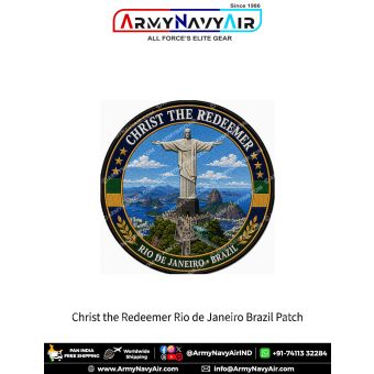 Christ the Redeemer Rio de Janeiro Brazil Heritage Patch