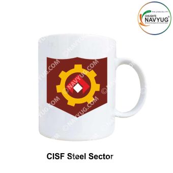 CISF Mugs |Central Industrial Security Force Souvenir Gifts-STEEL SECTOR