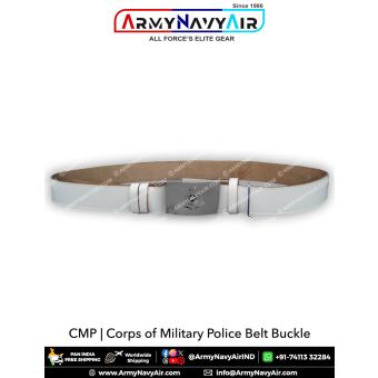 Corps of Military Police Leather Belt : ArmyNavyAir.com