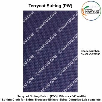 Uniform Suiting (Terrycot PW) (137 Cms Width) ( Fabric For Shirts-Trousers-Nikkar-Skirts-Dangries-Lab Coats Etc.) Sold in Meters-SH-155