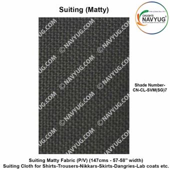 Uniform Suiting Chughs Navyug SV Fab (Terrycot PW) (137 Cms Width) (Fabric For Shirts-Trousers-Nikkar-Skirts-Dangries-Lab Coats Etc.) Sold in Meters-SH-7