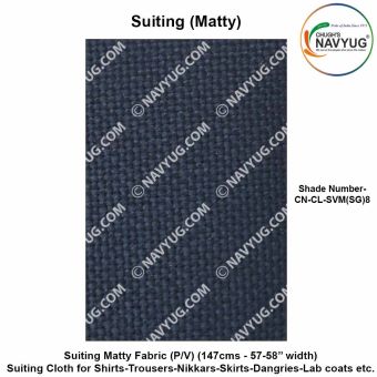 Uniform Suiting Chughs Navyug SV Fab (Terrycot PW) (137 Cms Width) (Fabric For Shirts-Trousers-Nikkar-Skirts-Dangries-Lab Coats Etc.) Sold in Meters-SH-8