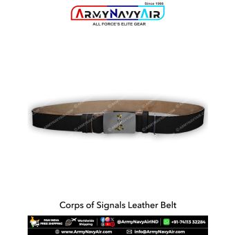 Signals Leather Belt : ArmyNavyAir.com