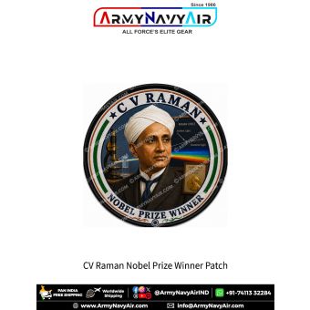 CV Raman Nobel Prize Winner Patch | Indian Scientist Tribute