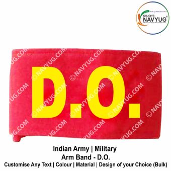 Indian Army-Military (Area Commands) (Arm Band-Armlet-Brassards) Arm Band Worn Around Upper Arm For Various Duties-Patrol-Security-Convoy & Personnel Escorts-DO-Duty Officer