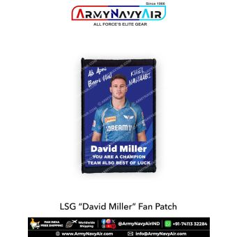 LSG David Miller Fan Patch - Must Have For True Fans! : ArmyNavyAir.com