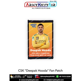 CSK Deepak Hooda Fan Patch - Must Have For True Fans! : ArmyNavyAir.com