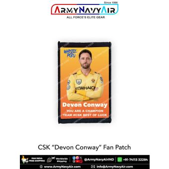 CSK Devon Conway Fan Patch - Must Have For True Fans! : ArmyNavyAir.com