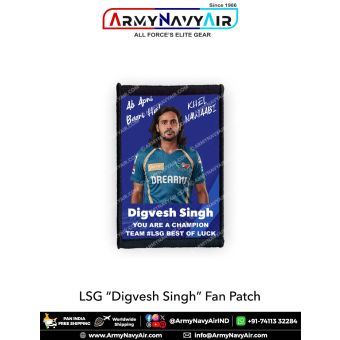 LSG Digvesh Singh Fan Patch - Must Have For True Fans! : ArmyNavyAir.com
