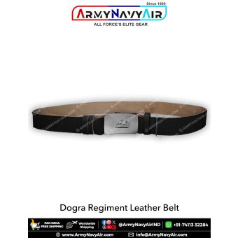 Dogra Regiment Leather Belt : ArmyNavyAir.com