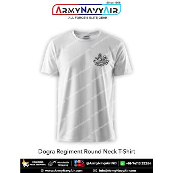 Personalised Dogra Regiment Round Neck T-Shirt : ArmyNavyAir.com