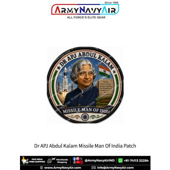 Dr APJ Abdul Kalam Missile Man Of India Patch