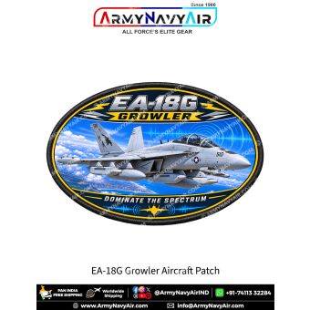 EA-18G Growler Electronic Warfare Aircraft Patch for Aviation Enthusiasts and Collectors