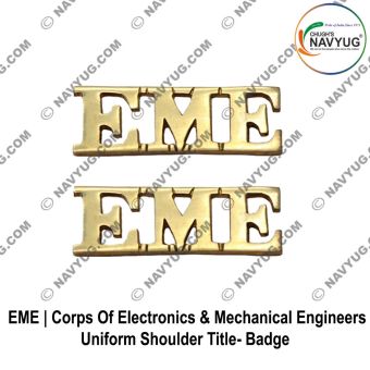 EME Shoulder Title Badge Brass :ArmyNavyAir.com