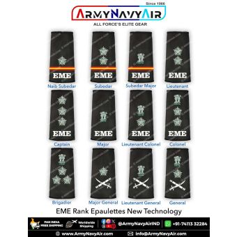 Indian Army Corps Of EME Rank Epaulettes : ArmyNavyAir.com