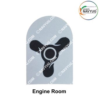 Indian Coast Guard Rank & Branch Badges (Sailors) For Summer Uniform-Engine Room ( New Technology ) 9.5cm H X 6.5cm W