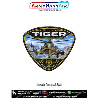 Eurocopter Tiger Attack Helicopter Patch for Aviation Enthusiasts and Collectors