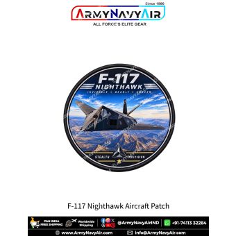 F-117 Nighthawk Stealth Attack Aircraft Patch for Aviation Enthusiasts and Collectors