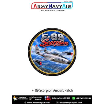 Northrop F-89 Scorpion Interceptor Fighter Aircraft Patch for Aviation Enthusiasts and Collectors