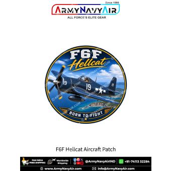 F6F Hellcat Fighter Aircraft Patch for Warbird Enthusiasts and Aviation Collectors