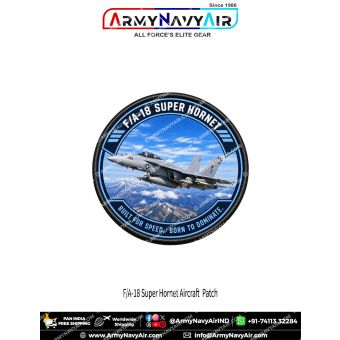 F/A-18 Super Hornet Fighter Aircraft Patch for Aviation Enthusiasts and Collectors