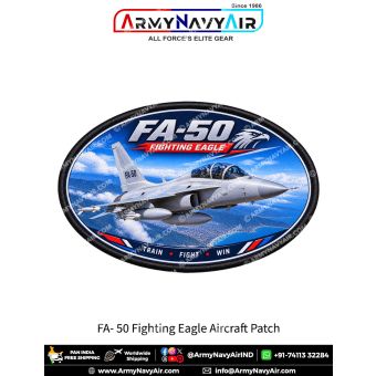FA-50 Fighting Eagle Light Combat Aircraft Patch for Aviation Enthusiasts and Collectors