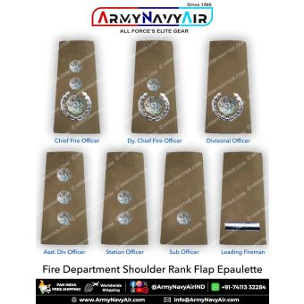 Fire Department Rank Epaulettes : ArmyNavyAir.com