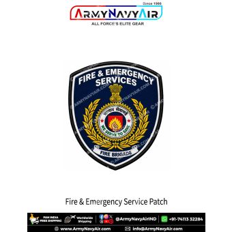 Fire and Emergency Services Fire Brigade We Serve to Save Shield Patch