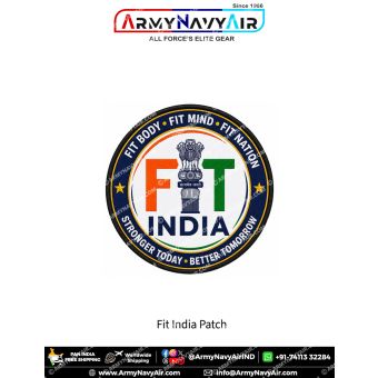 Fit India Stronger Today Better Tomorrow Patch