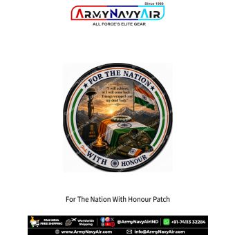 For The Nation With Honour Military Tribute Patch