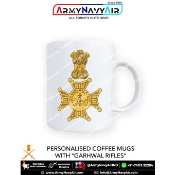 Personalised Coffee Mugs With Garhwal Rifles Logo