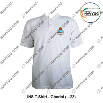 Personalised Indian Navy T-Shirt INS Gharial: ArmyNavyAir.com
