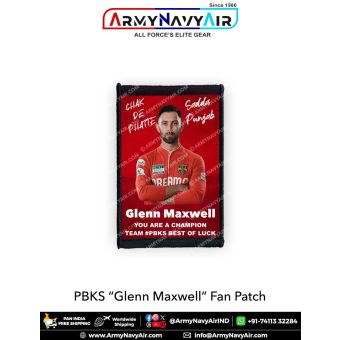 PBKS Glenn Maxwell Fan Patch - Must Have For True Fans! : ArmyNavyAir.com