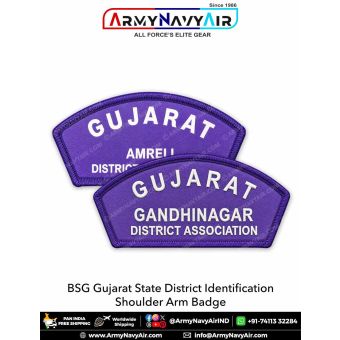 BSG Gujarat District Shoulder Arm Badge