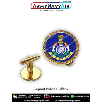 Gujarat Police Cufflinks : ArmyNavyAir.com