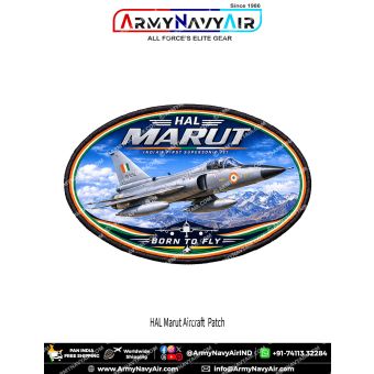 HAL HF-24 Marut Fighter-Bomber Aircraft Patch for Aviation Enthusiasts and Collectors