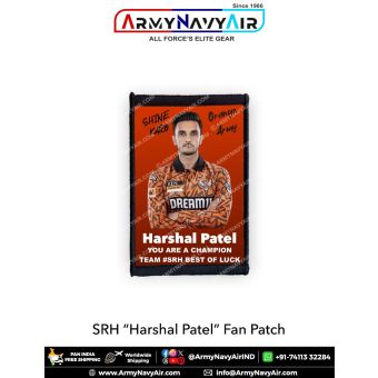 SRH Harshal Patel Fan Patch - Must Have For True Fans! : ArmyNavyAir.com