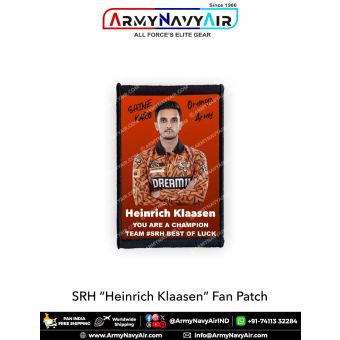 SRH Heinrich Klaasen Fan Patch - Must Have For True Fans! : ArmyNavyAir.com