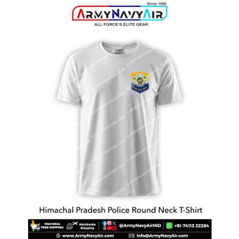 Personalised Himachal Police Round Neck T-Shirt : ArmyNavyAir.com