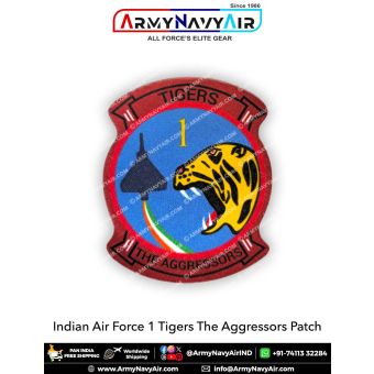 IAF Indian Air Force 1 Tigers The Aggressors Patch : ArmyNavyAir.com